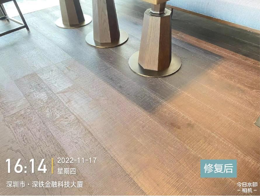餐厅木地板翻新保养